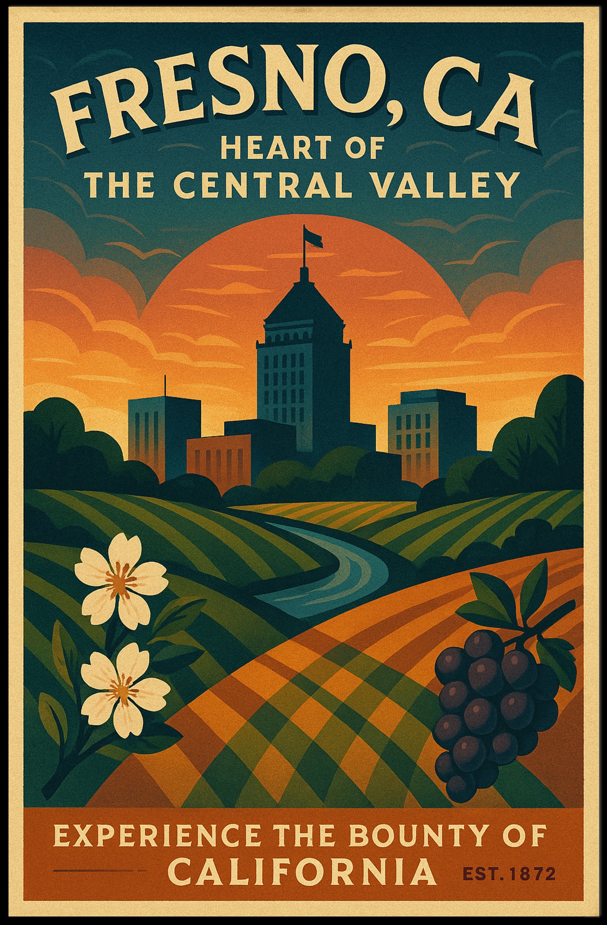 Heart of the Central Valley Poster PosterGoat