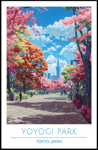 Yoyogi Park in Spring Poster