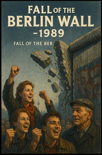 Fall of the Berlin Wall 1989 Poster PosterGoat