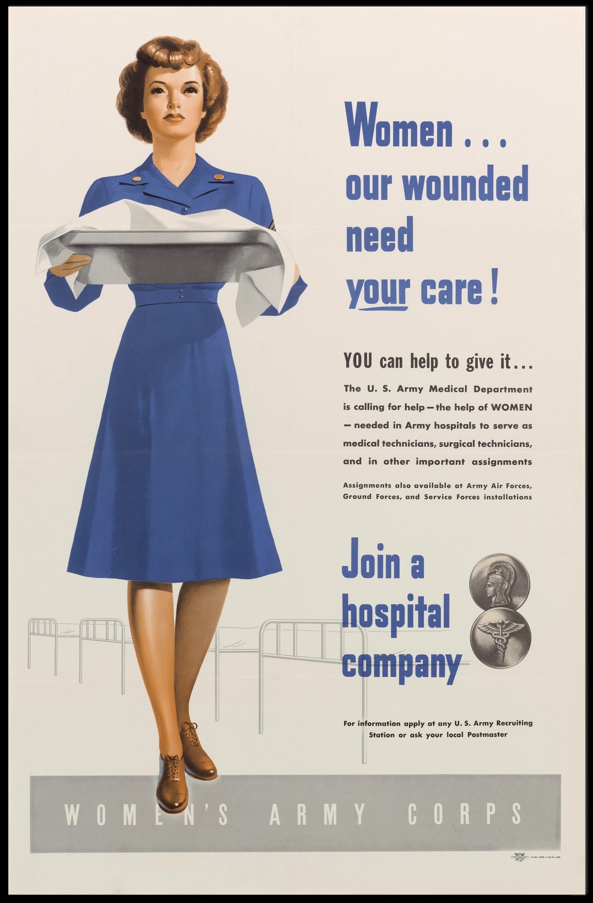 World War II Women's Medical Recruitment Poster