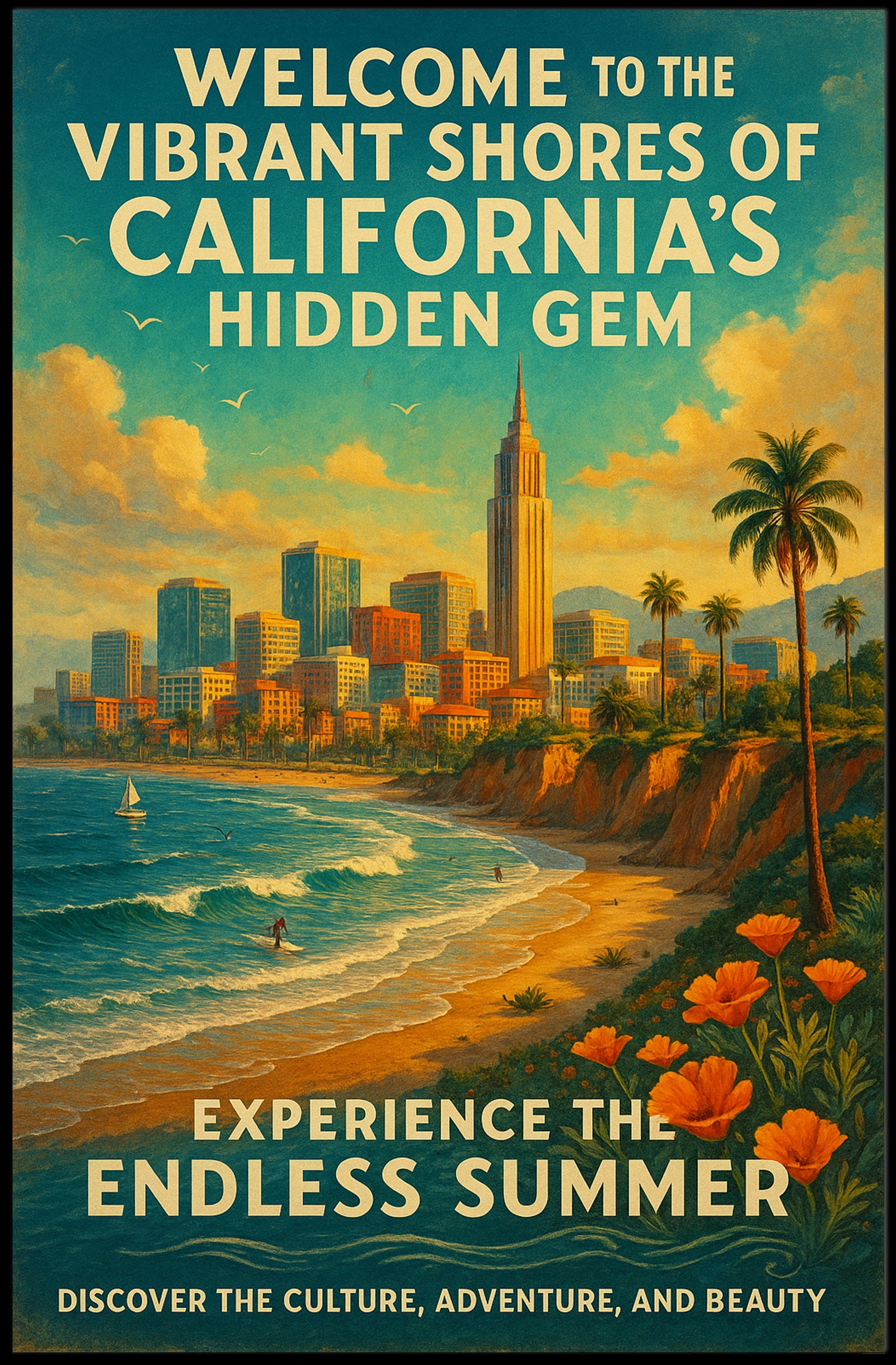 Welcome to Californias Hidden Gem Poster PosterGoat