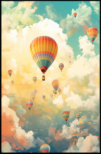 Skyward Journey Travel Poster Art Print Decor for Wanderlust Lovers