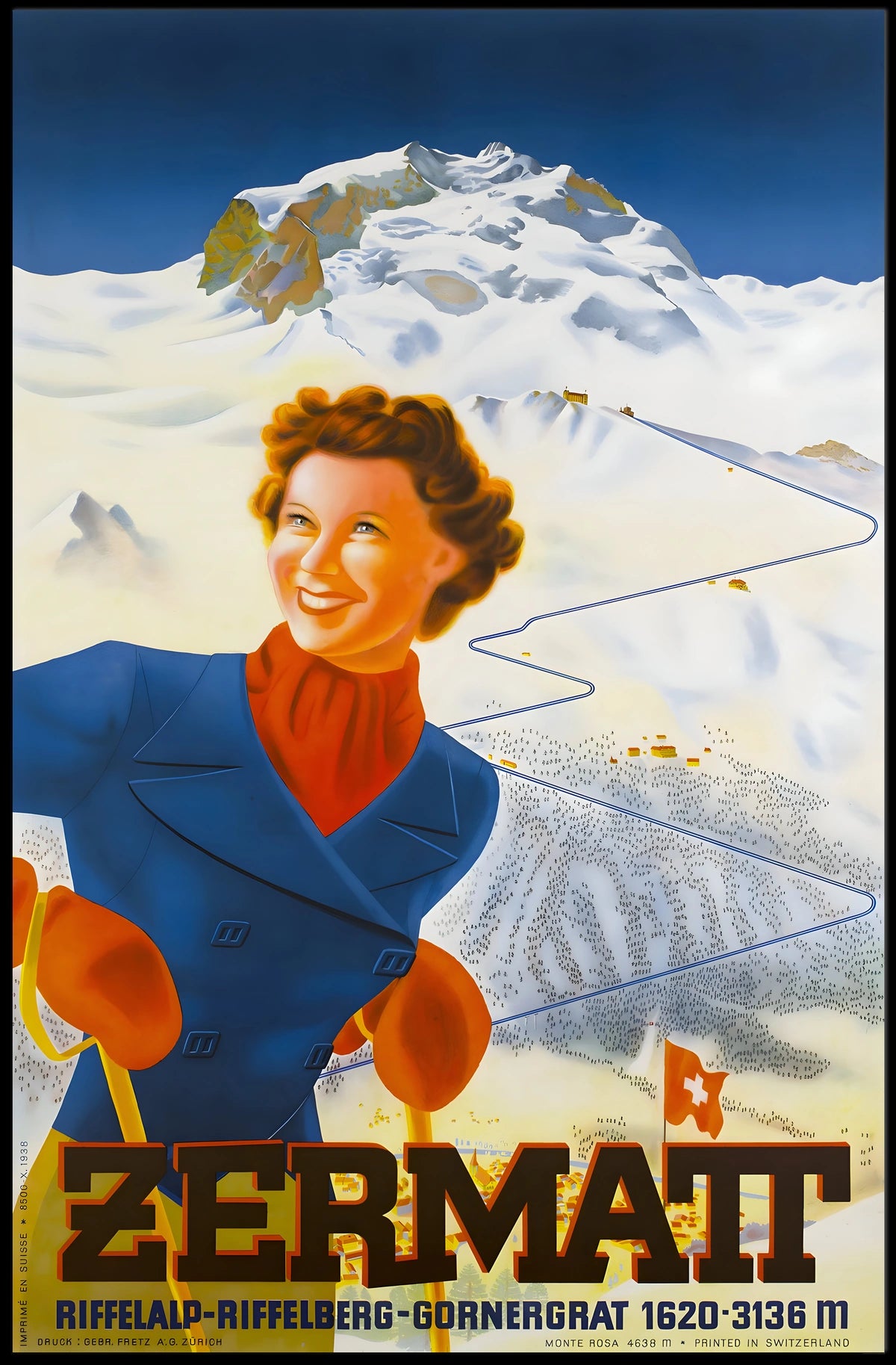 Zermatt Winter Adventure Poster