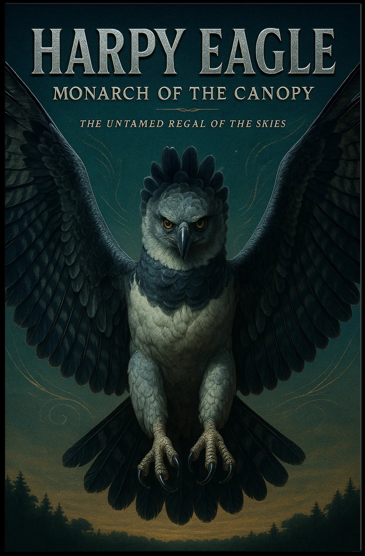 Harpy Eagle Monarch of the Canopy Poster