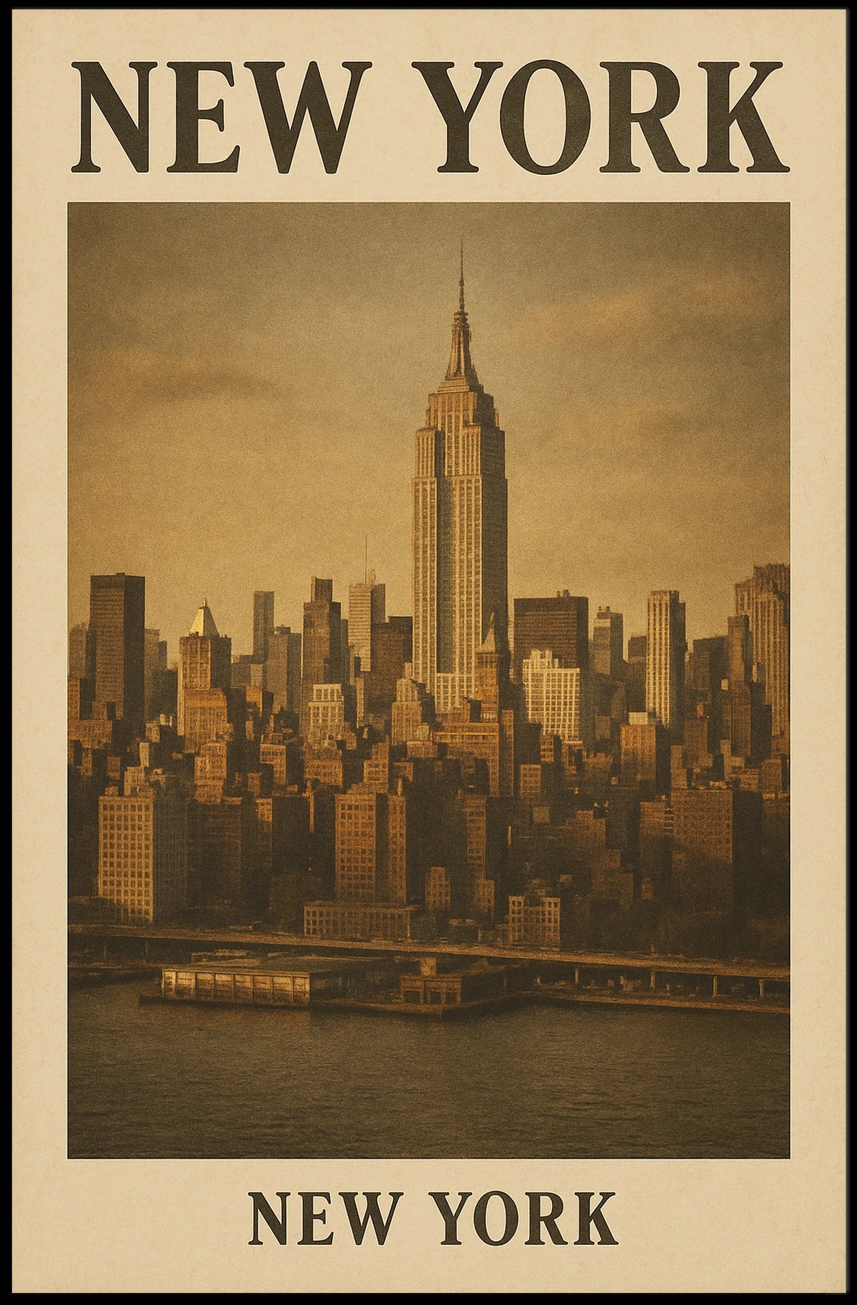 New York City Skyline Poster