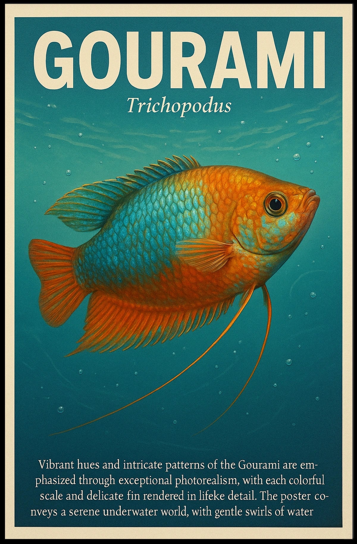 Gourami A Photorealistic Exploration Poster