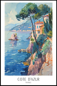 Côte d'Azur Vintage Travel Poster PosterGoat