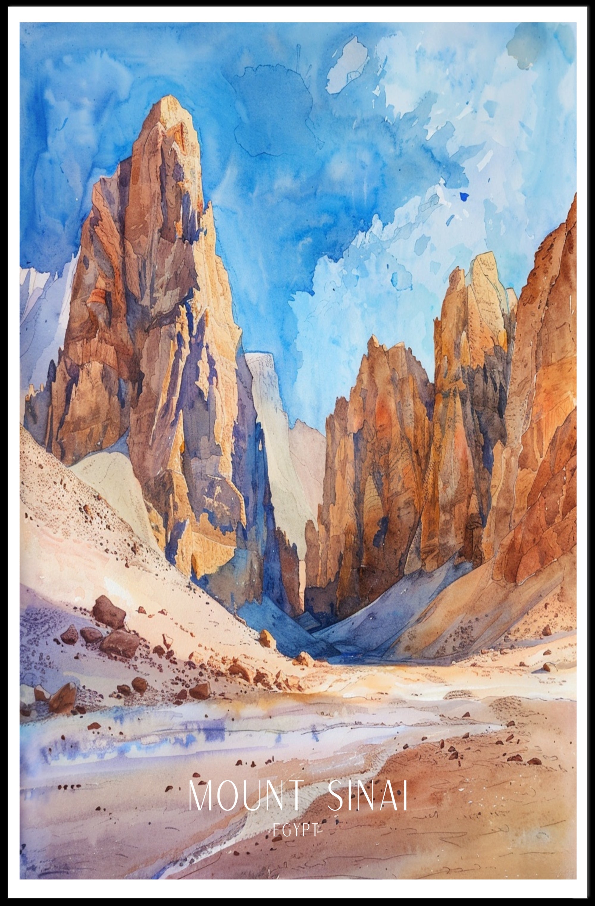 Mount Sinai Landscape Poster PosterGoat
