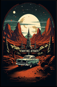 Retro Desert Adventure Poster