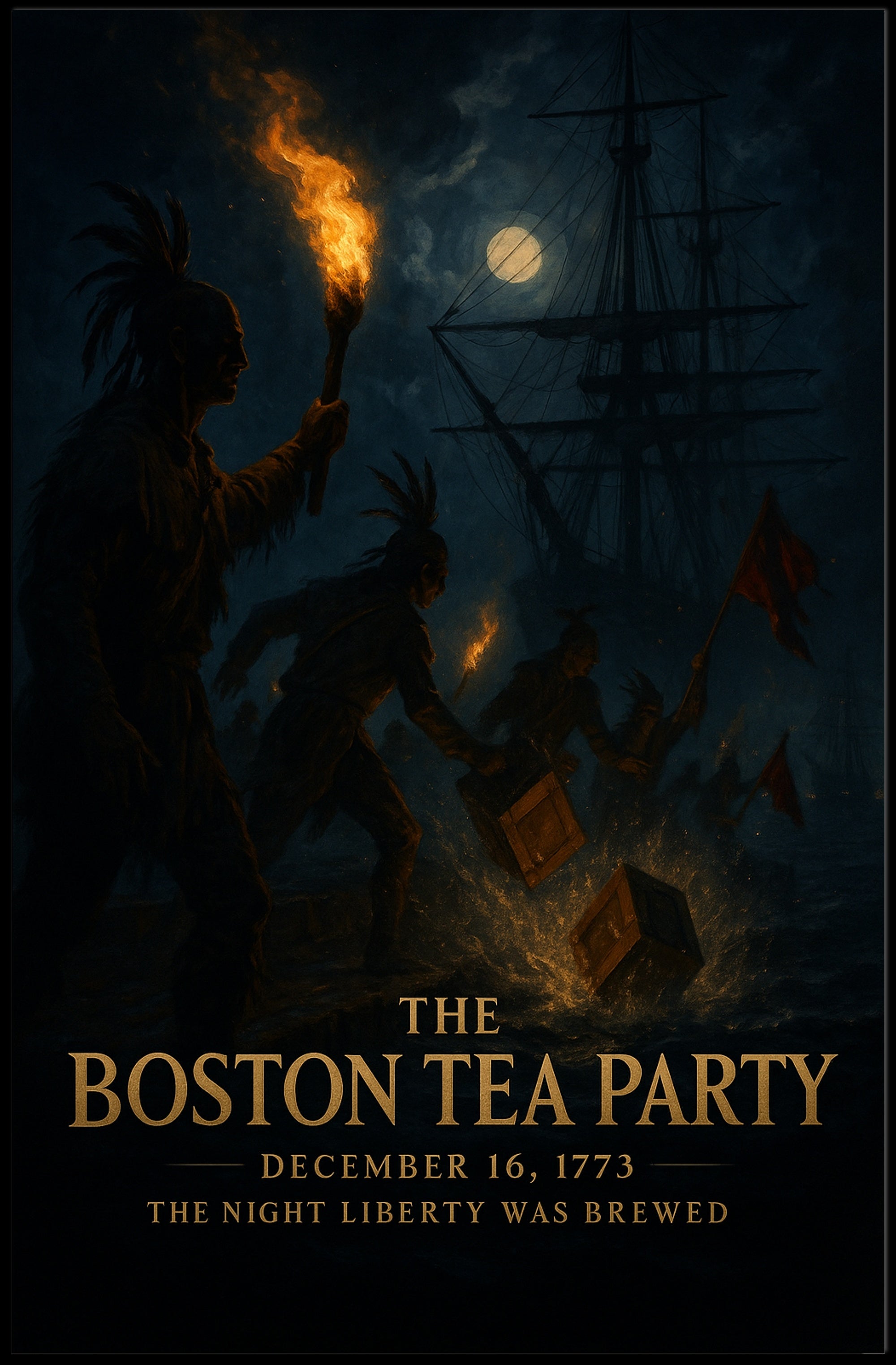 The Boston Tea Party Poster PosterGoat