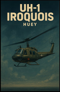 UH-1 Iroquois Helicopter Flight Historical or Presidential Poster PosterGoat