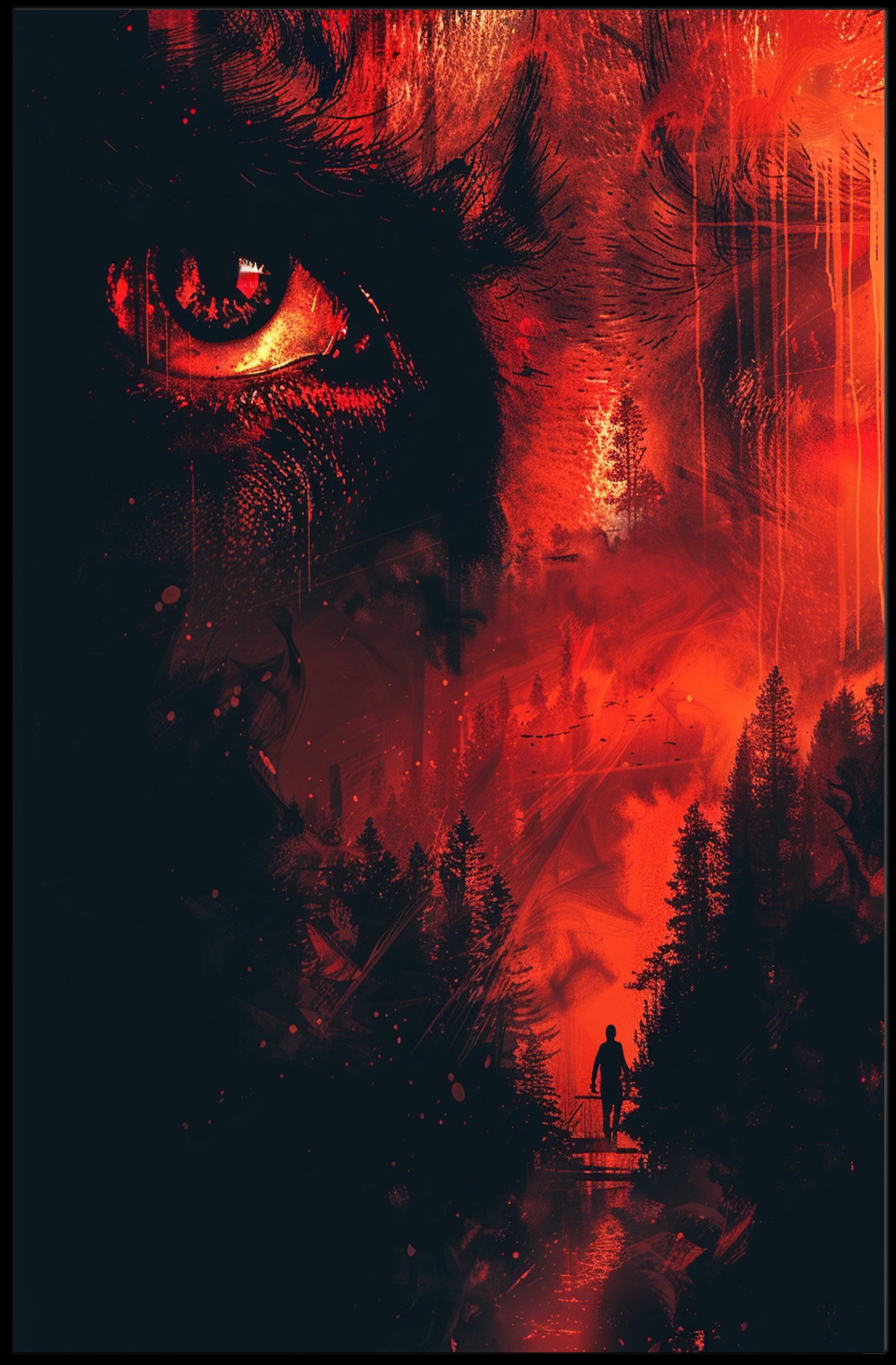 Dramatic Eye Wilderness Art: Fantasy or Mythology Poster PosterGoat