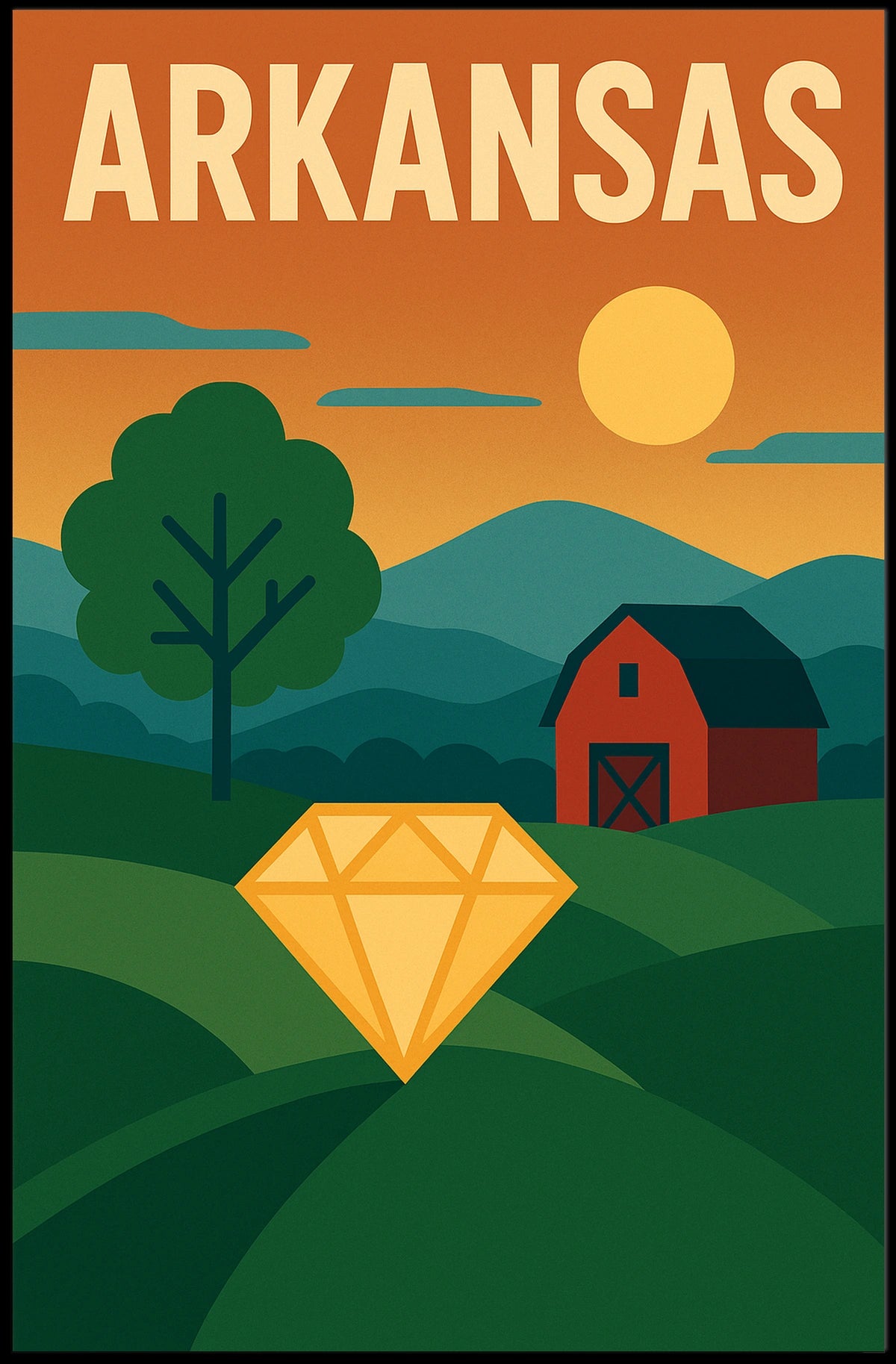 Arkansas Landscape Poster