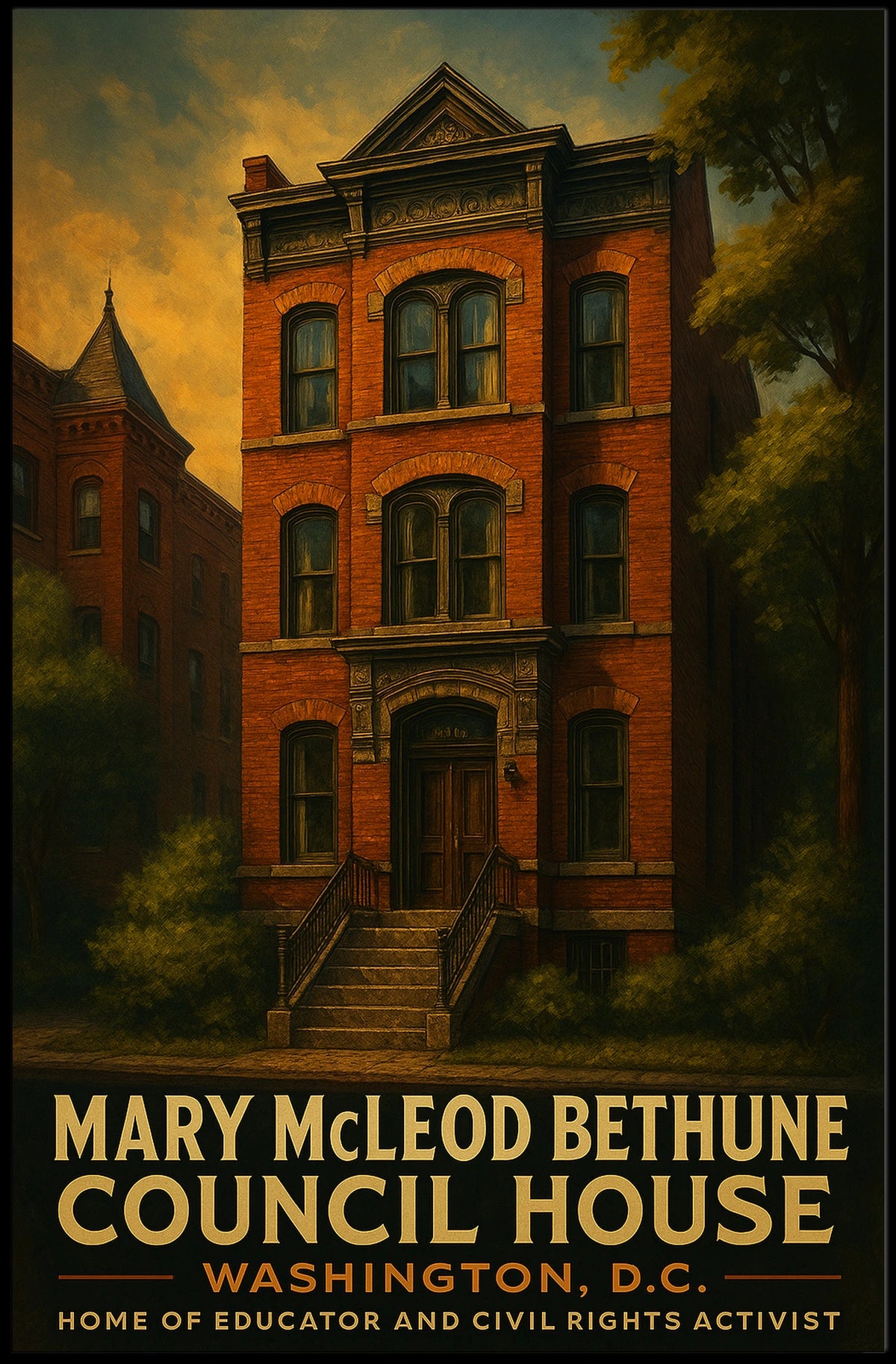 Mary Mcleod Bethune Council House Poster