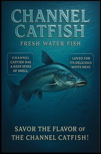 Channel Catfish Fresh Water Delight Poster