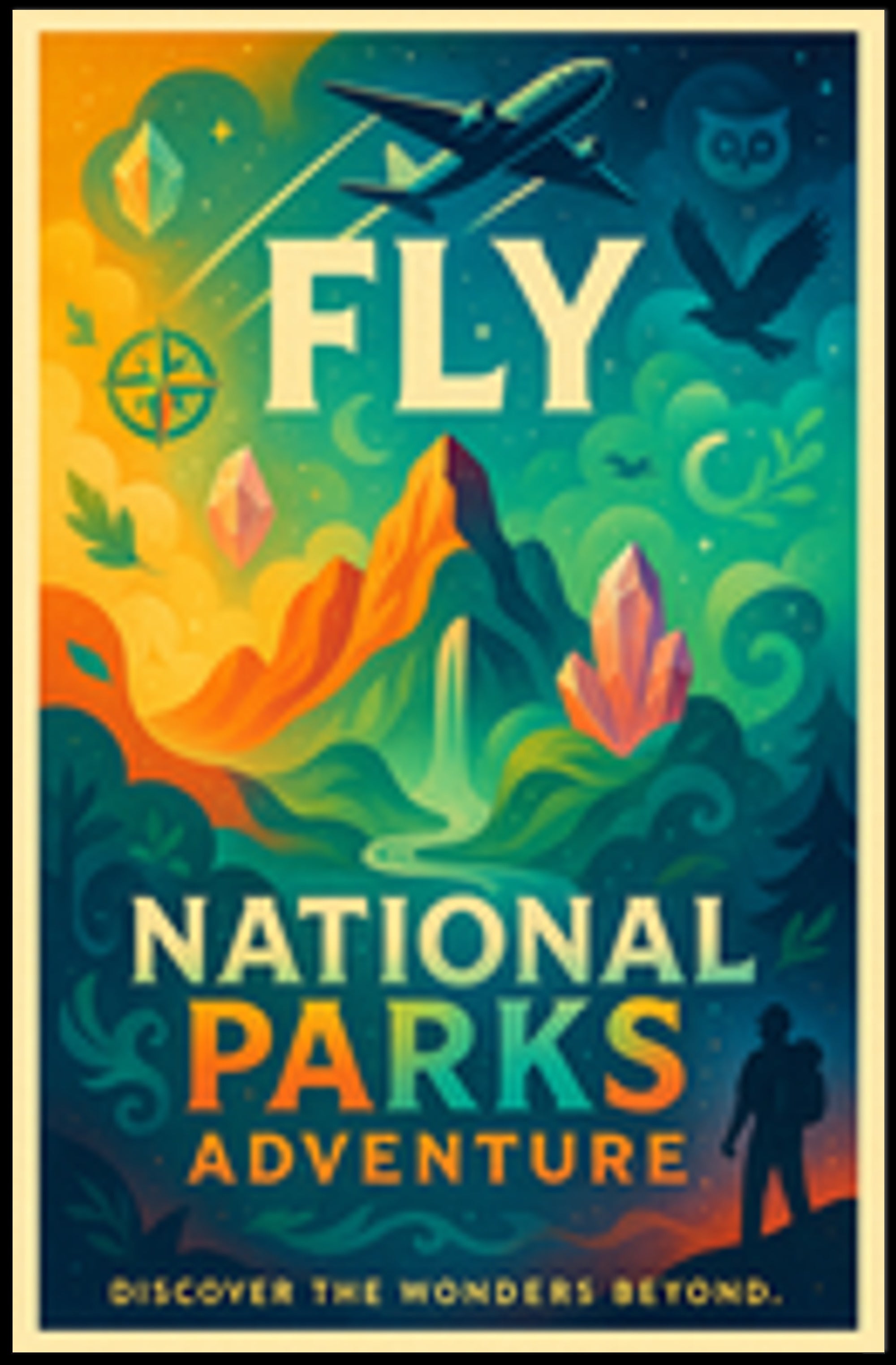 National Parks Adventure Poster Travel Wall Art