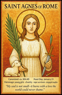 Saint Agnes of Rome Poster PosterGoat