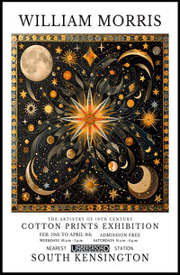 William Morris Cotton Prints Exhibition Poster