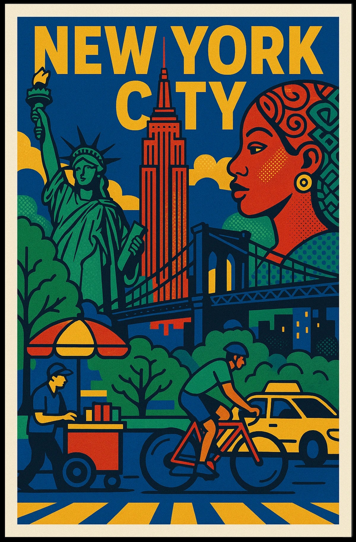 Vibrant New York City Poster