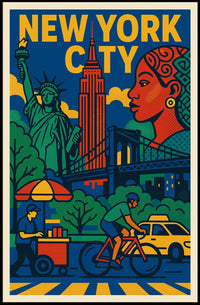 Vibrant New York City Poster