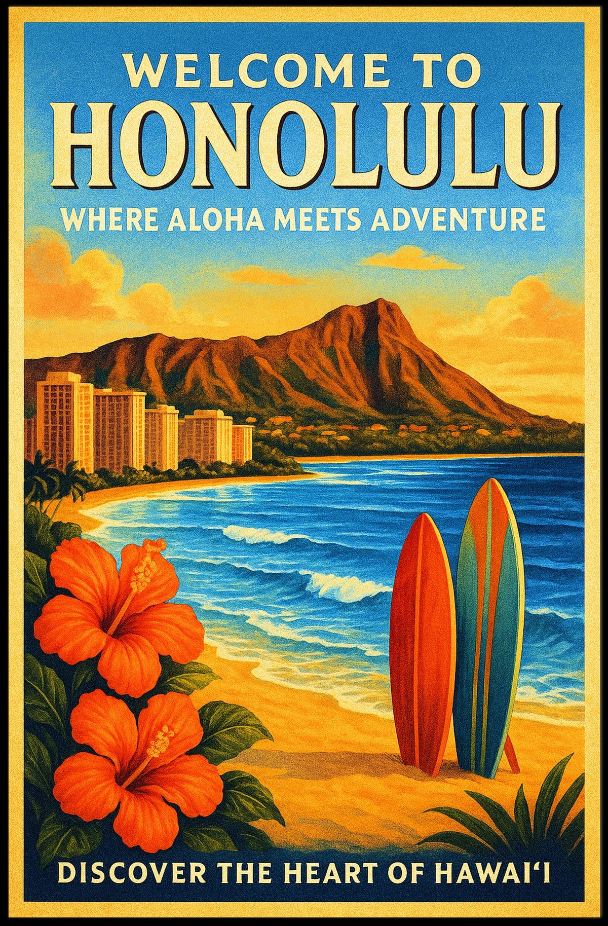 Welcome to Honolulu Poster