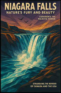 Niagara Falls Natures Fury and Beauty Poster