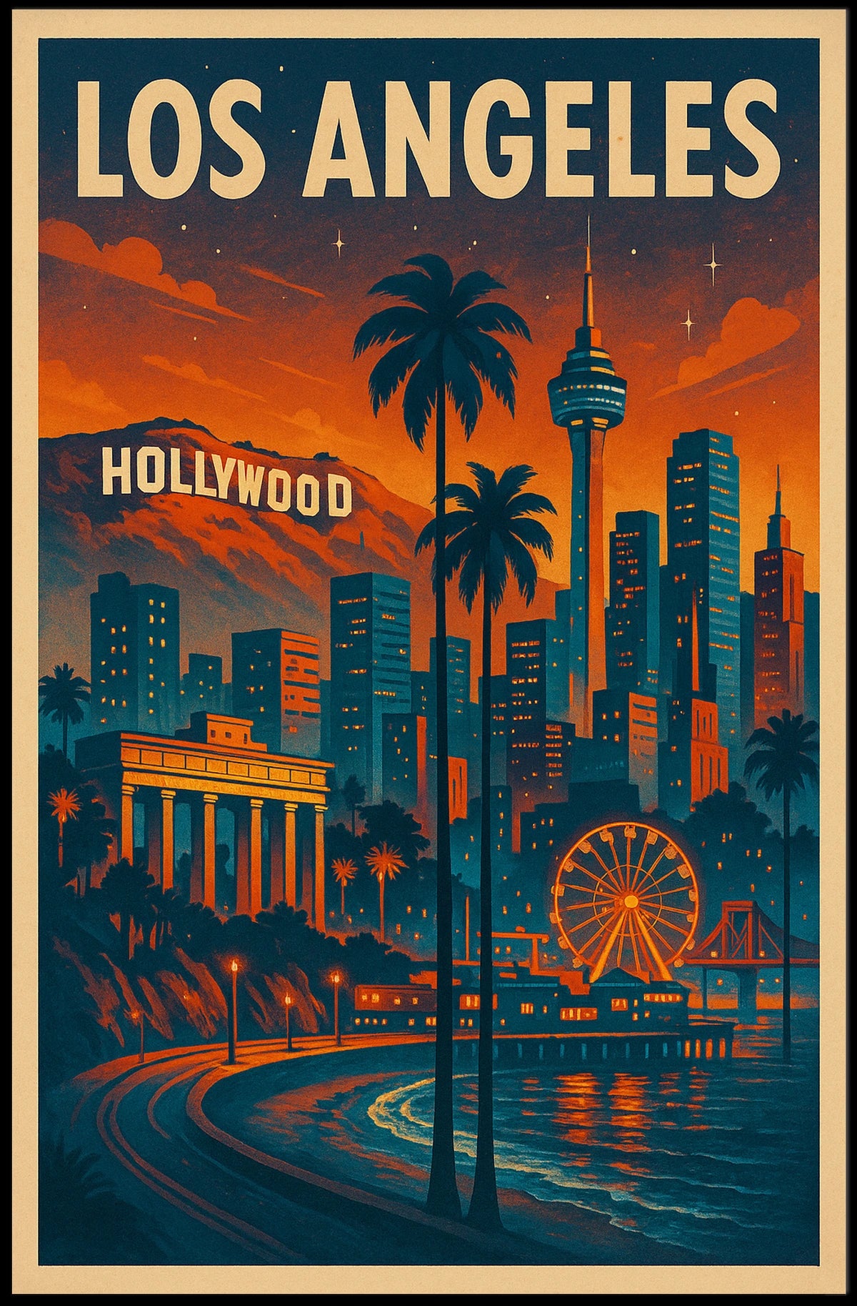Los Angeles Dreamscape Poster