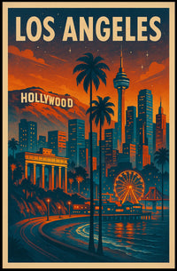 Los Angeles Dreamscape Poster