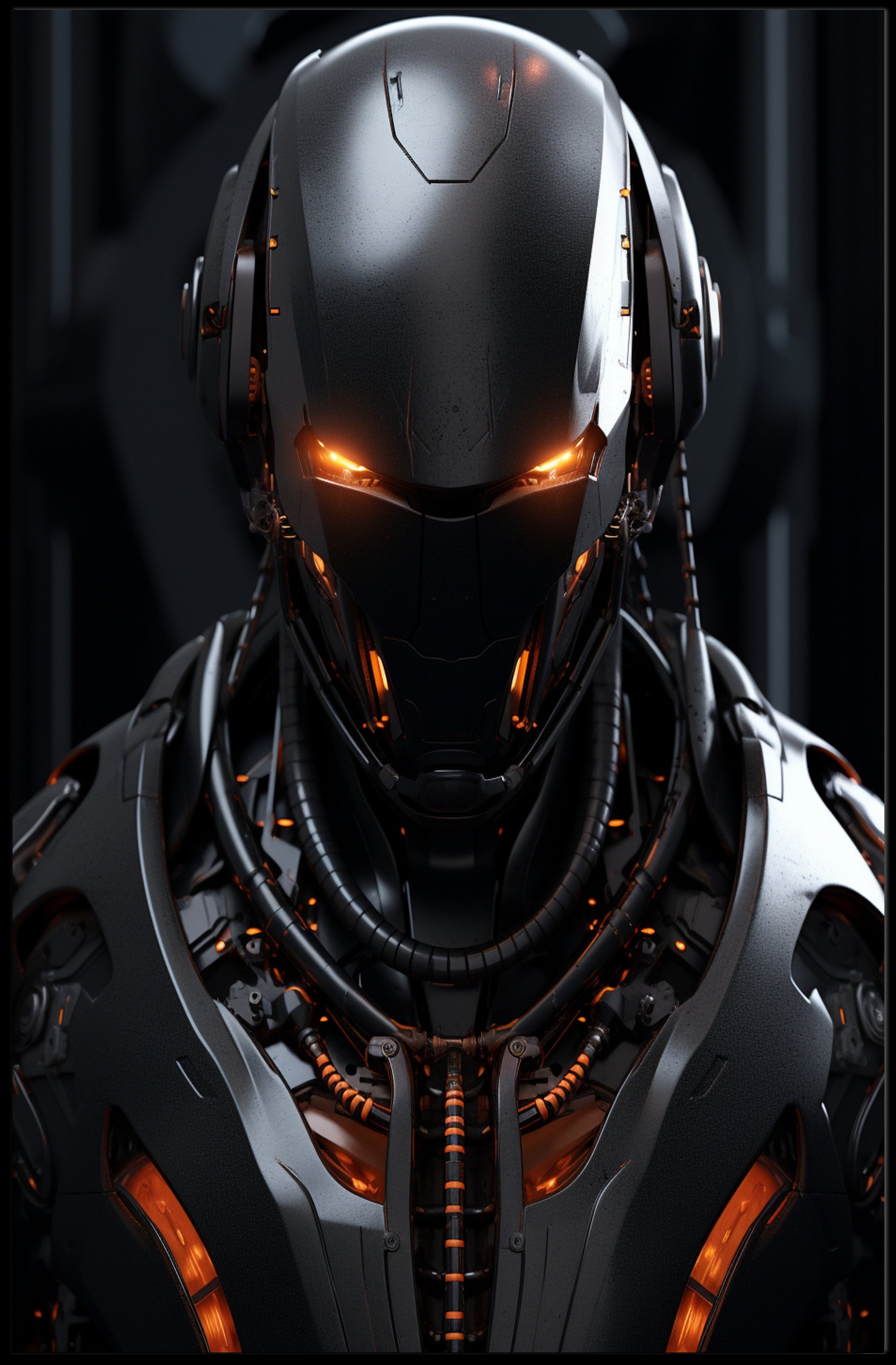 Futuristic Sentinel Poster PosterGoat