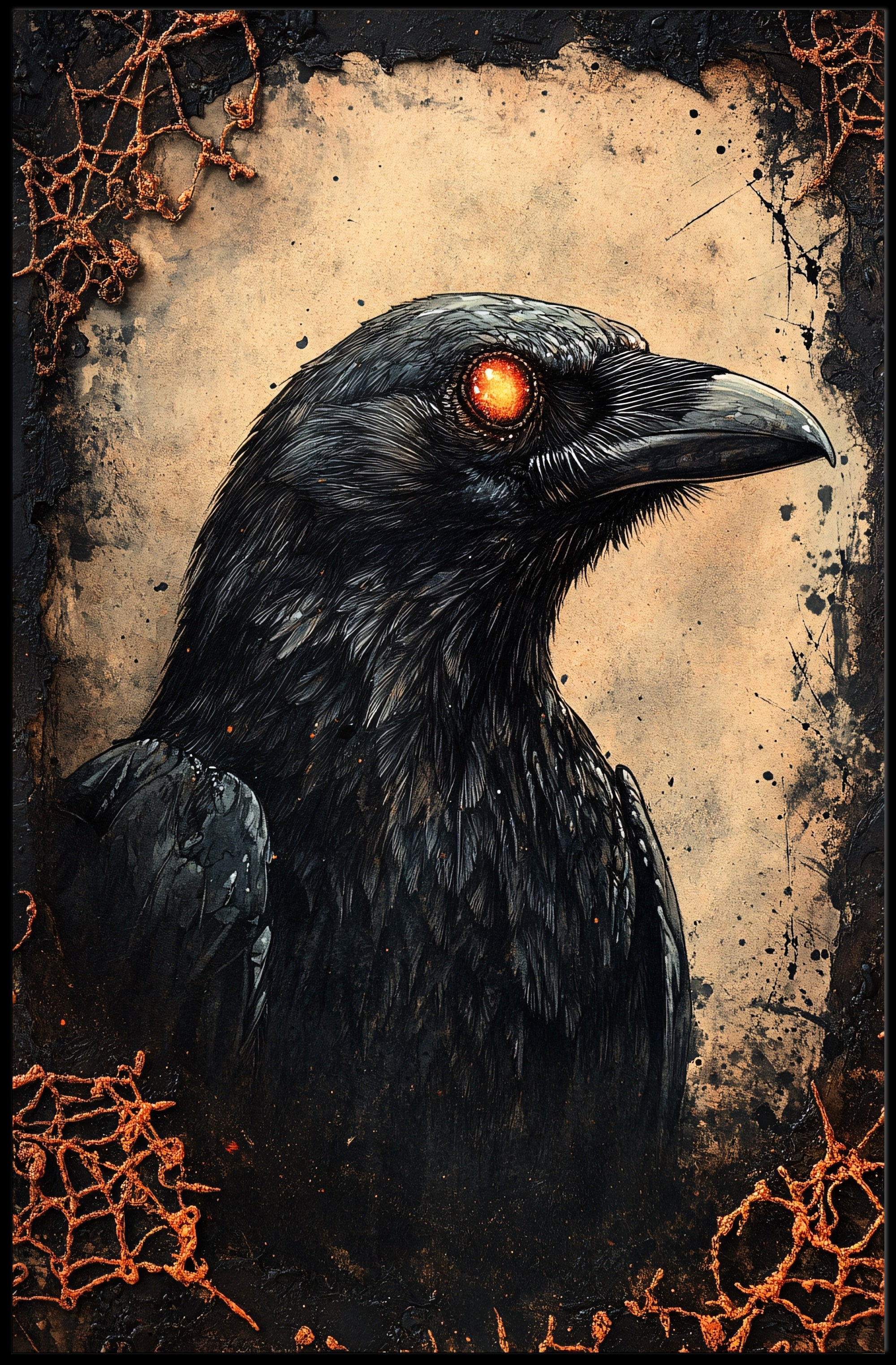 The Enigmatic Raven Poster