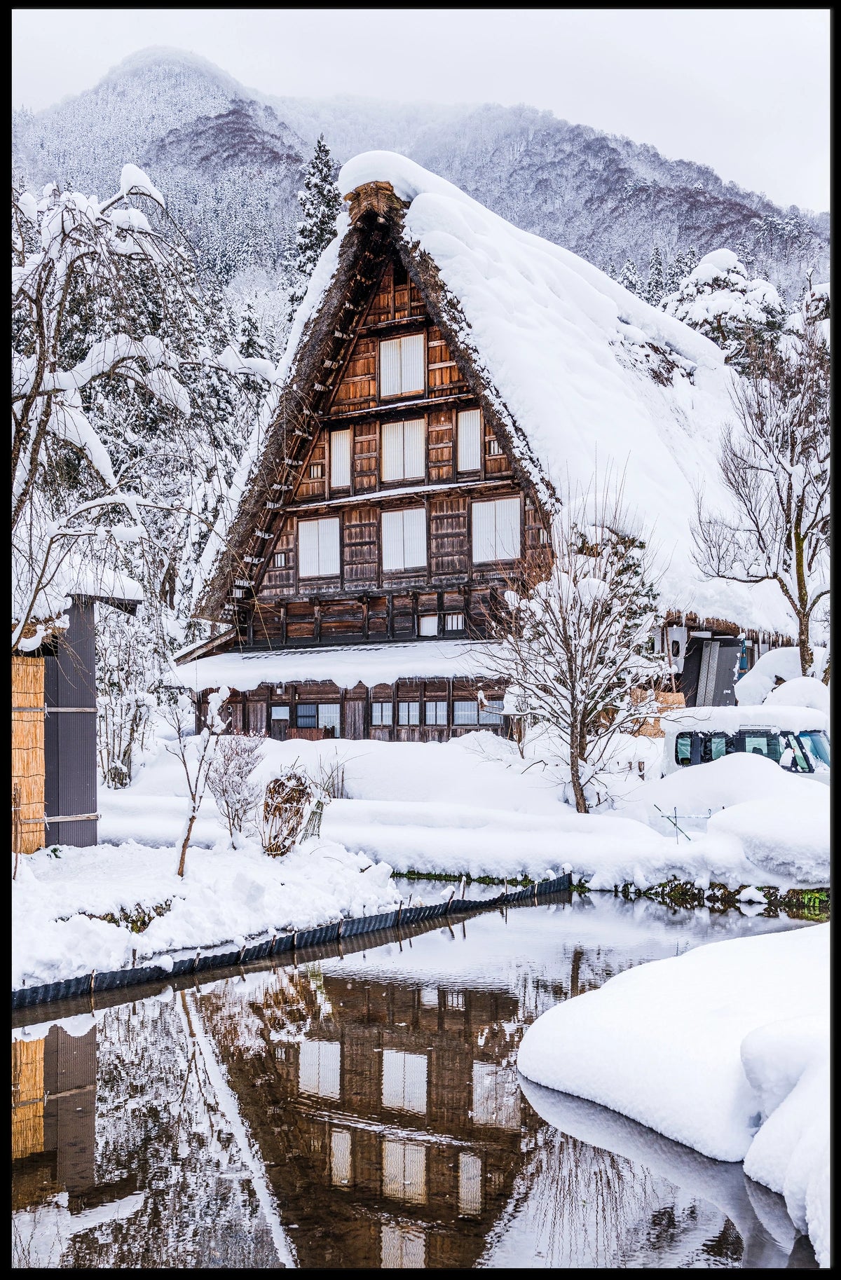 Winter in Shirakawa-go Poster