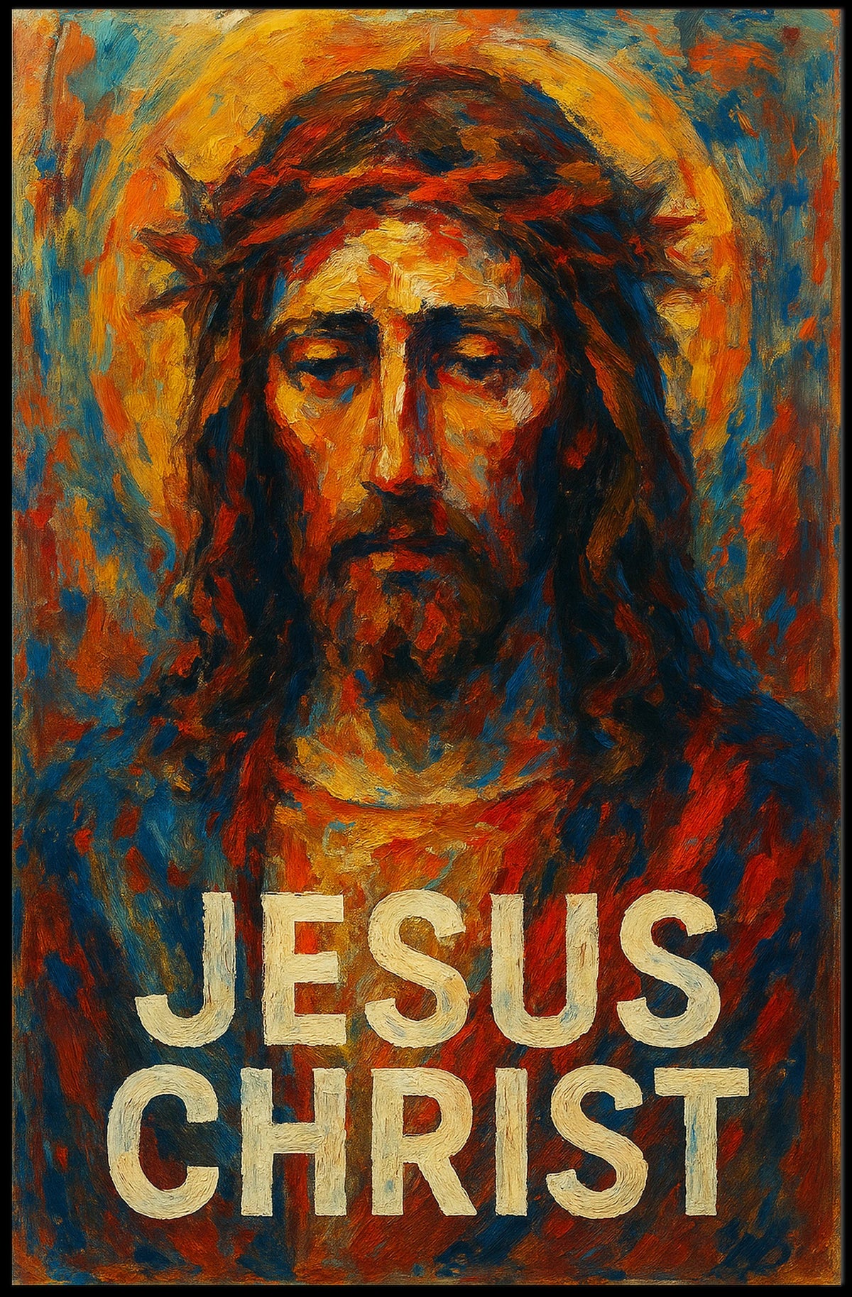 Jesus Christ Iconic Portrait Poster
