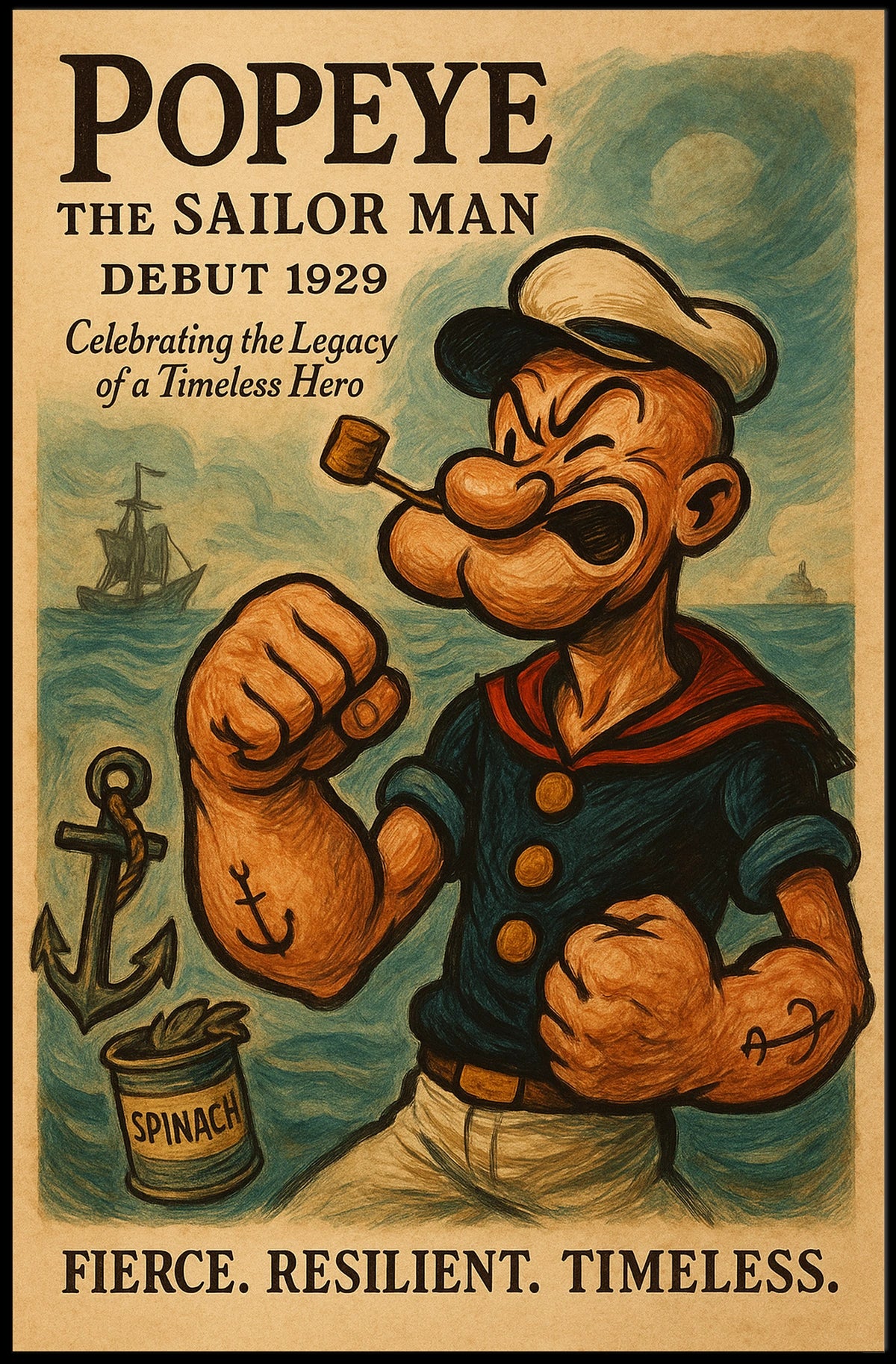 Popeye 1929 Art Poster POP-11