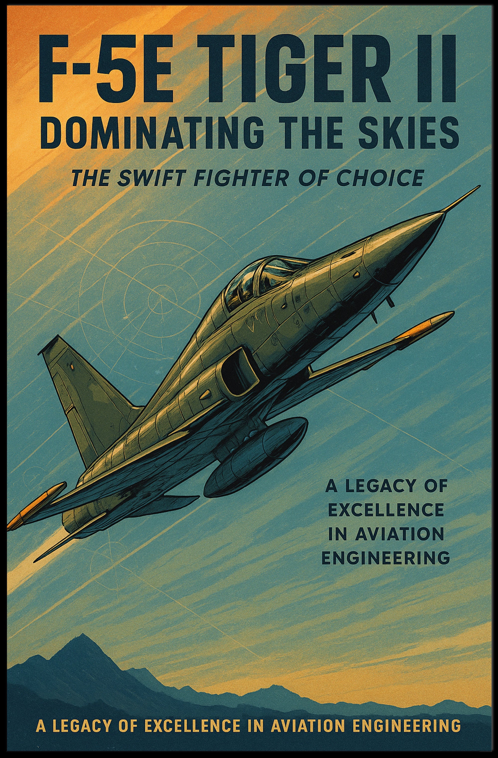 F-5E Tiger II Dominating the Skies Poster PosterGoat