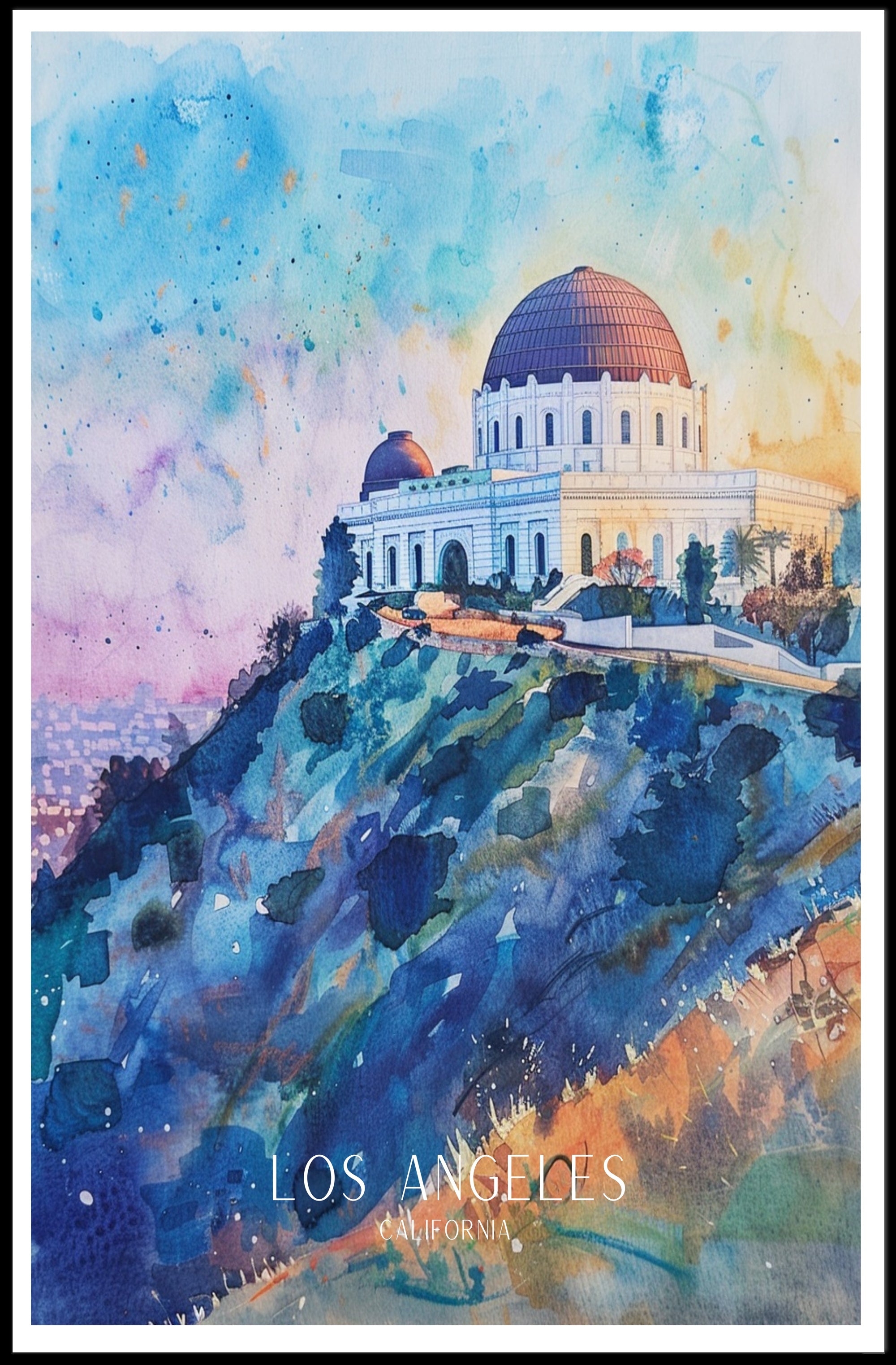 Griffith Observatory in Los Angeles Poster PosterGoat