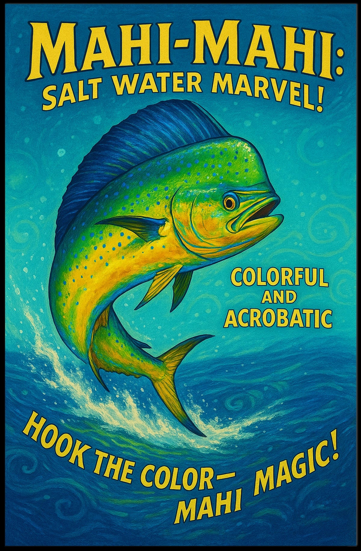 Mahi-Mahi Salt Water Marvel Poster