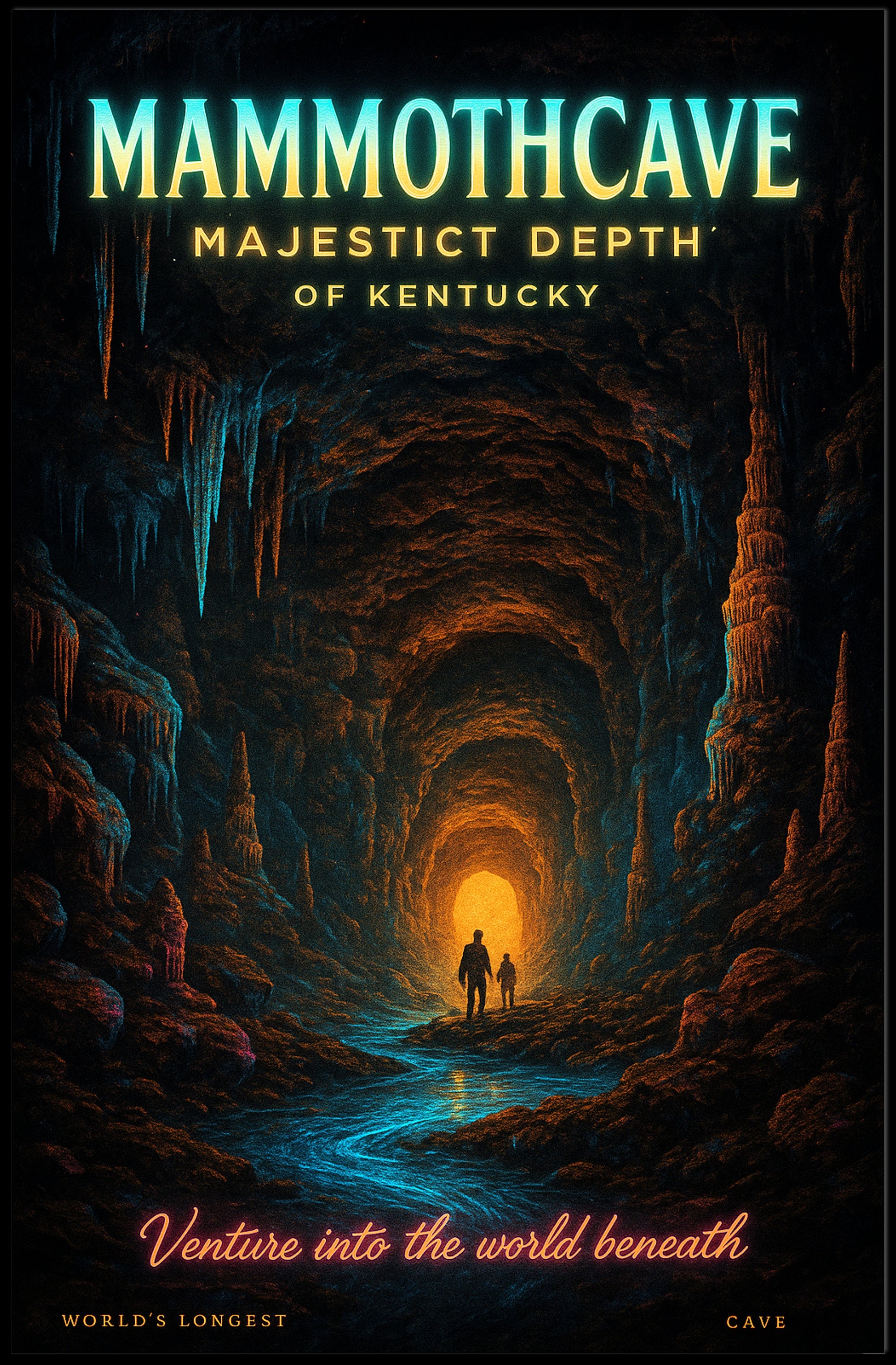 Mammoth Cave Majestic Depth of Kentucky Poster PosterGoat
