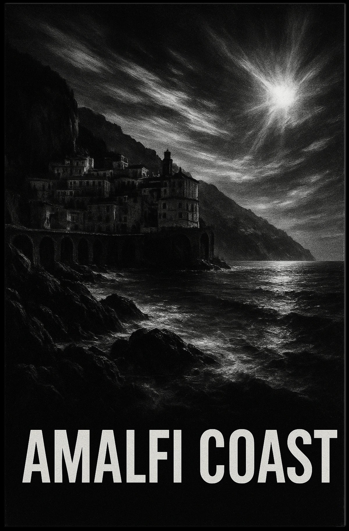 Amalfi Coast A Scenic Escape Poster