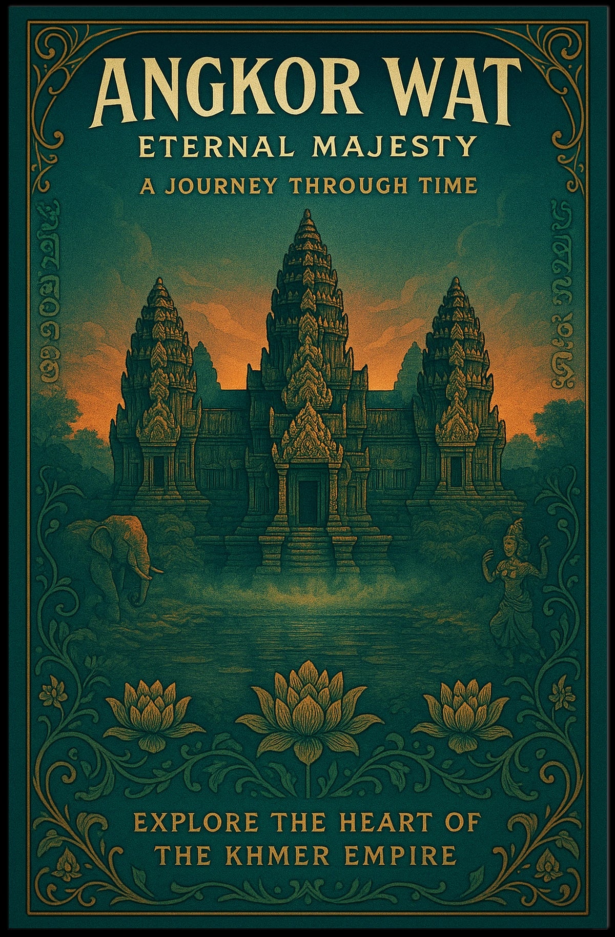 Angkor Wat Eternal Majesty Poster