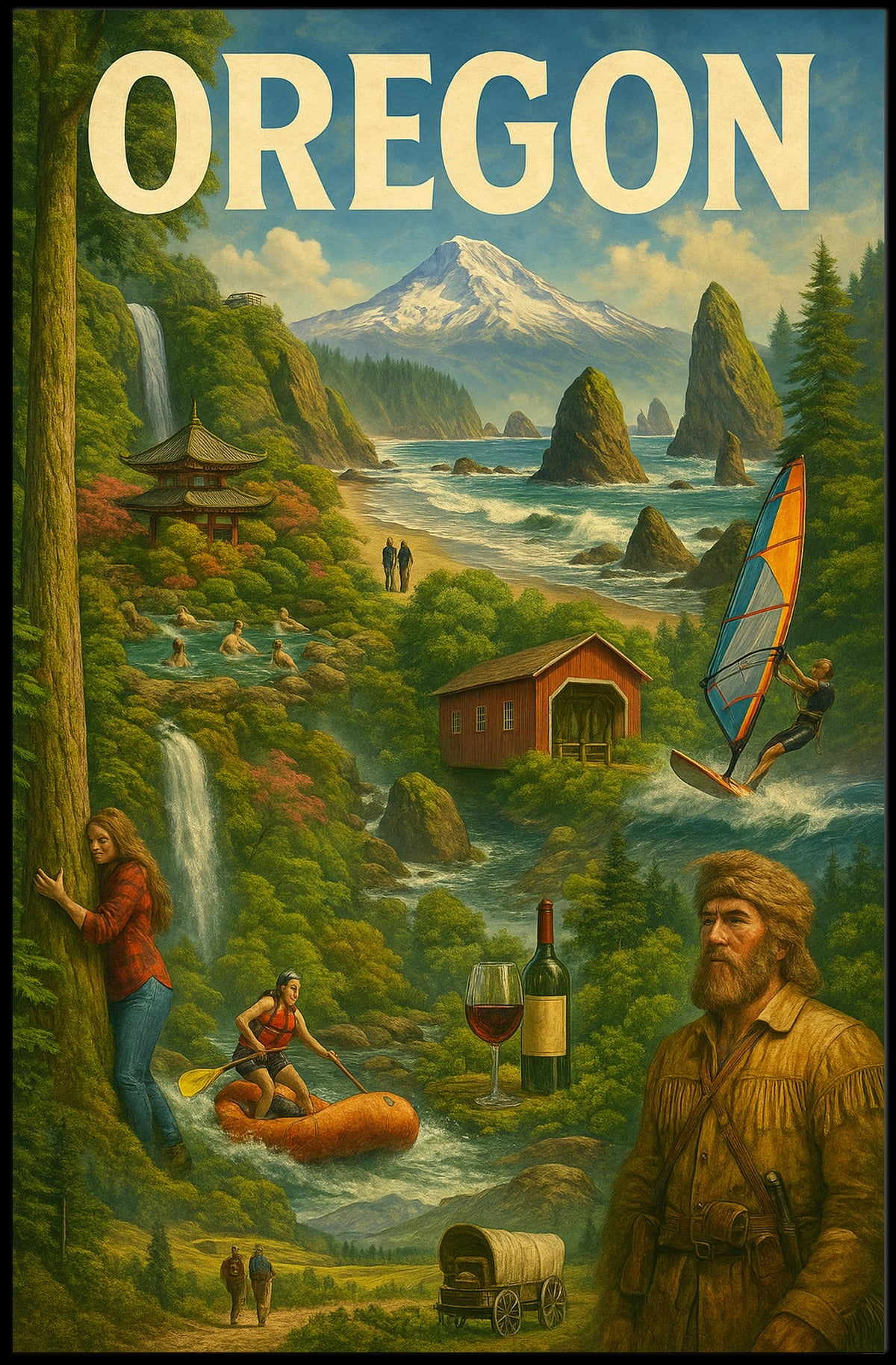 Discover Oregon Poster