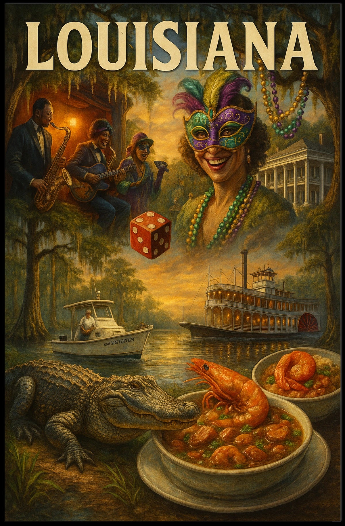 Louisiana Celebration Poster