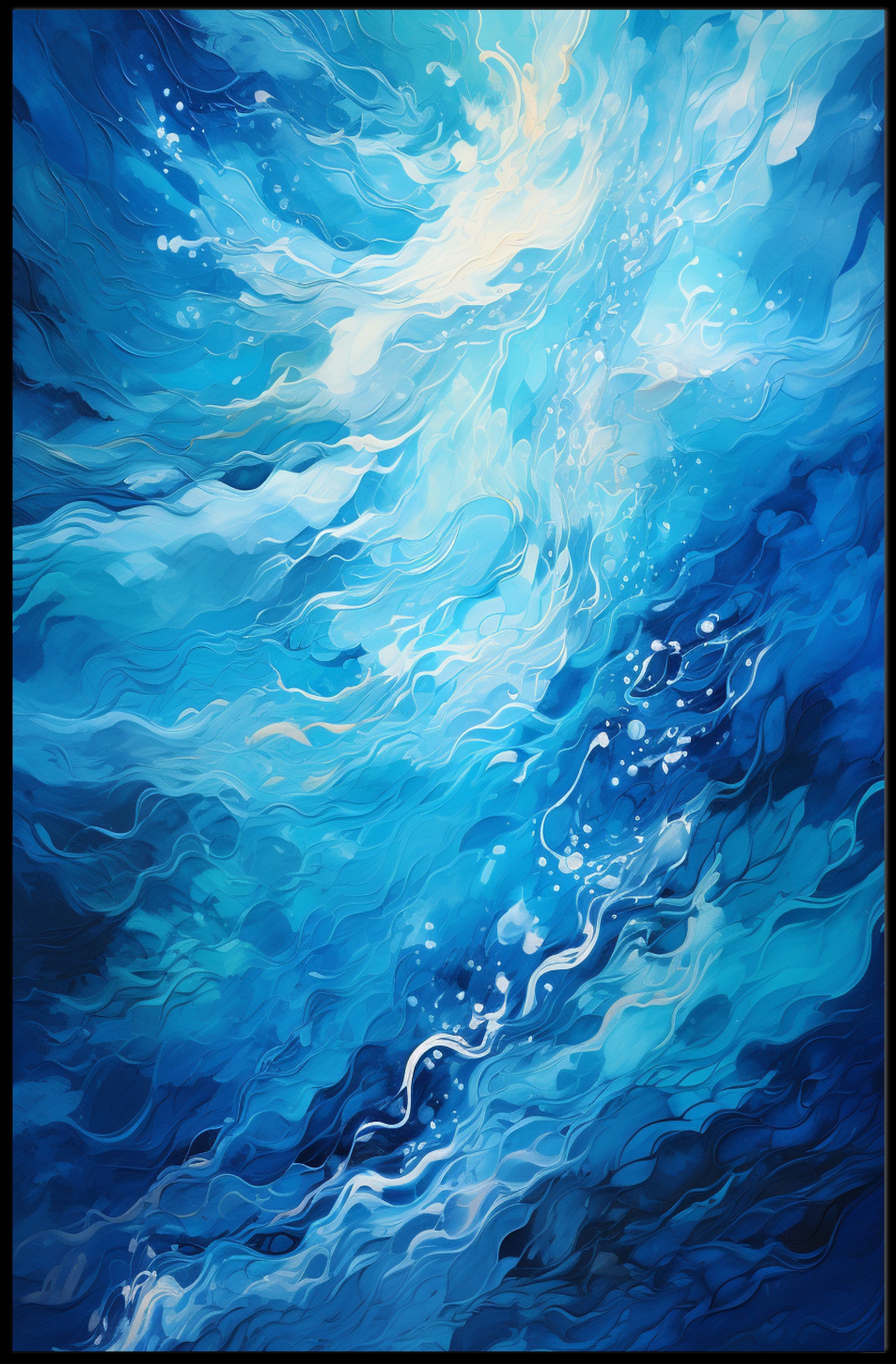 Oceanic Whirl Poster