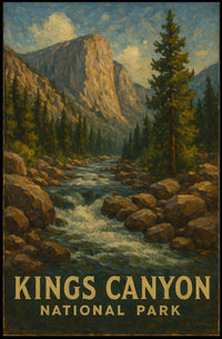 Kings Canyon National Park Scenic Adventure Poster