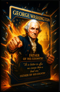 George Washington Father of His Country Poster PosterGoat