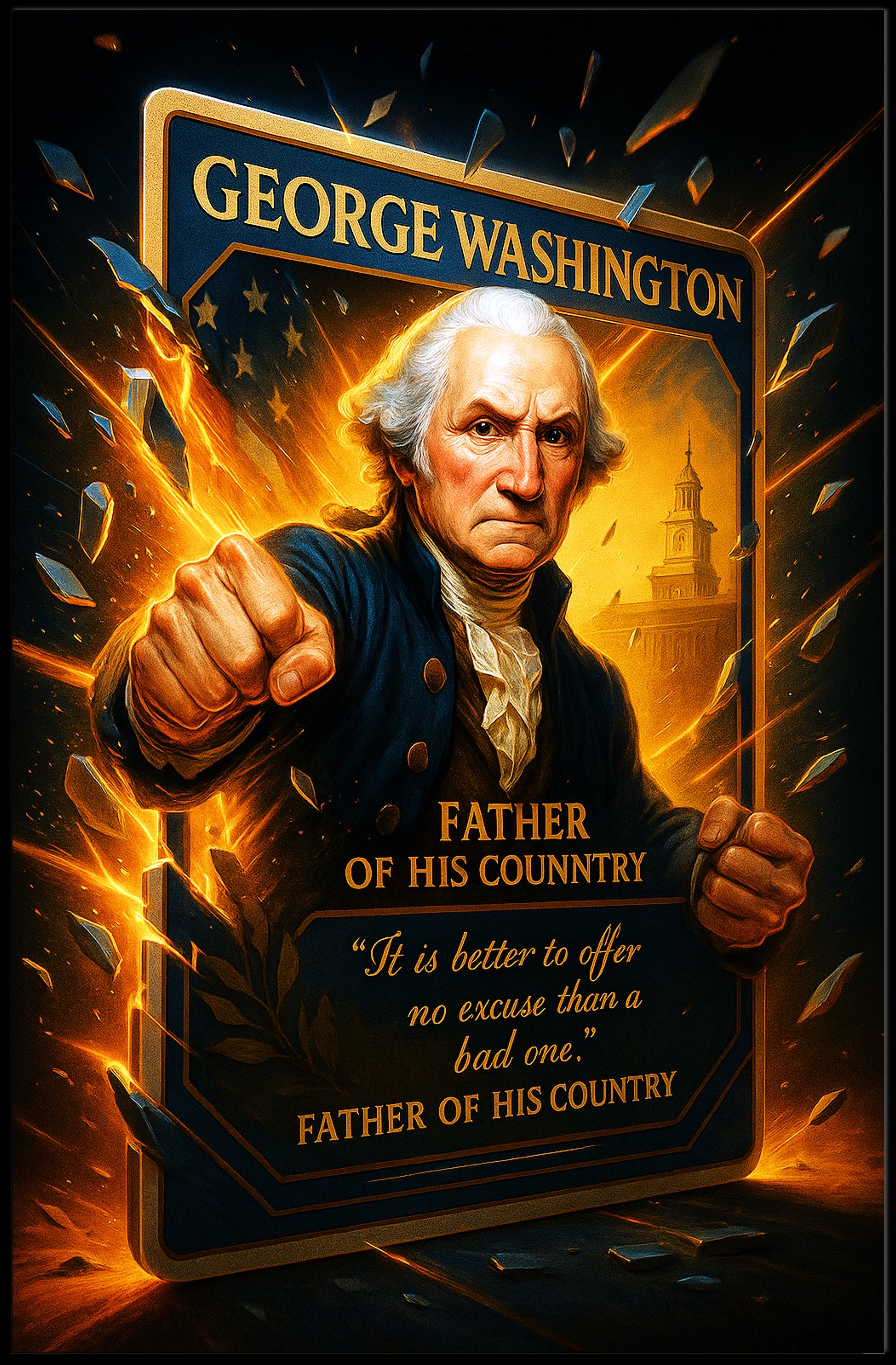 George Washington Father of His Country Poster PosterGoat