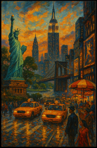 New York City Dreamscape Poster For Urban Art Lovers