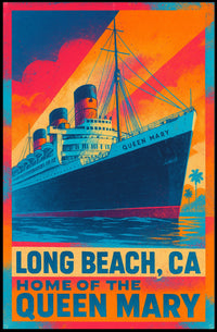 Long Beach, CA Home of the Queen Mary Poster