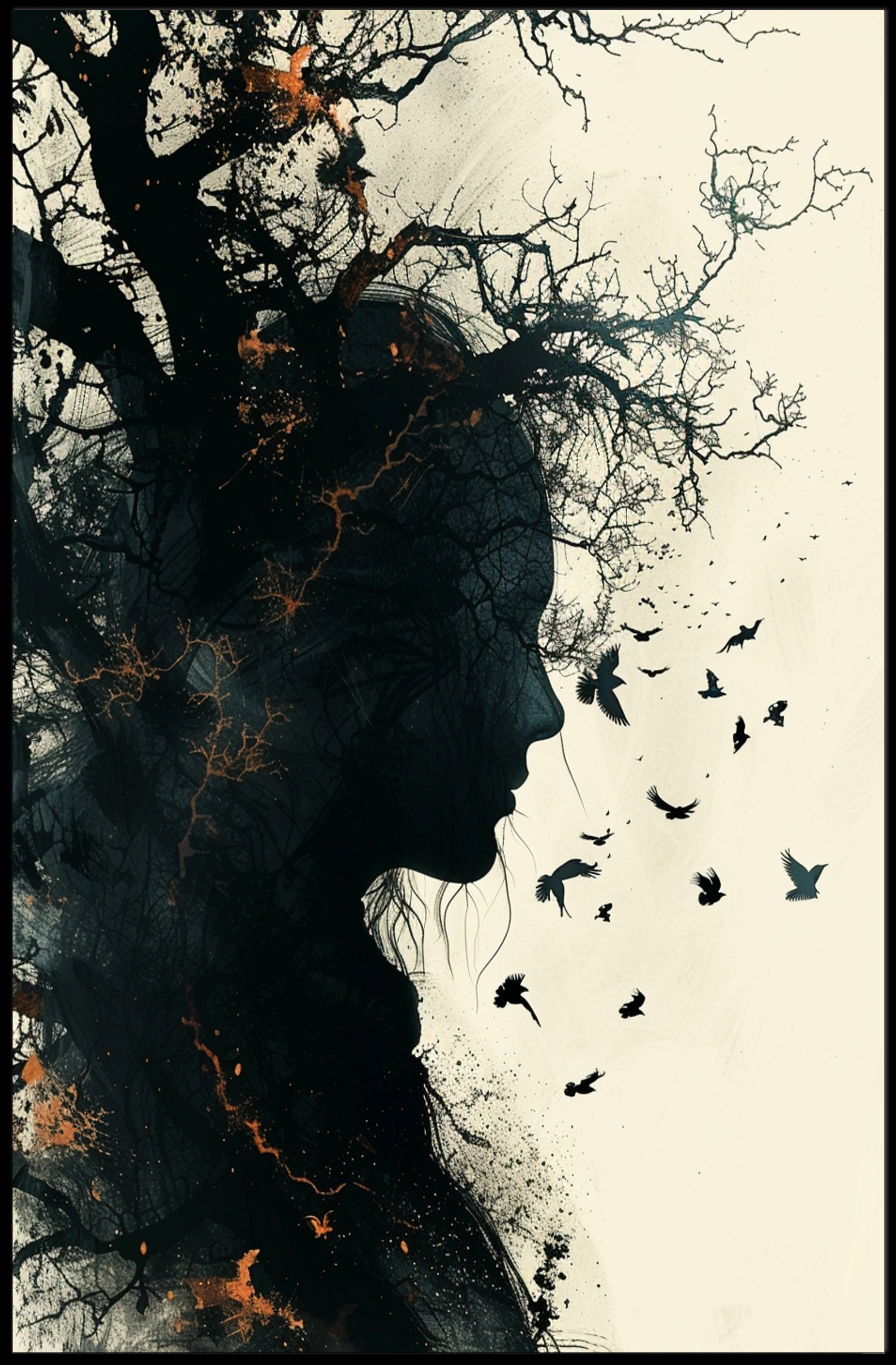 Nature's Silhouette Poster PosterGoat