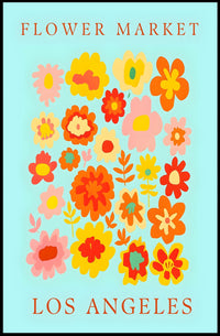 Los Angeles Flower Market Poster