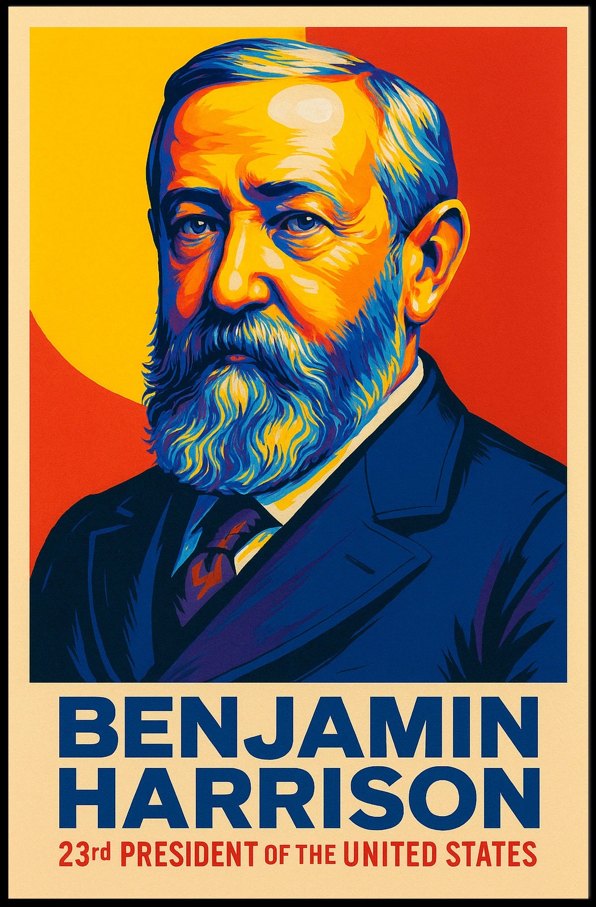 Benjamin Harrison 23Rd President Poster
